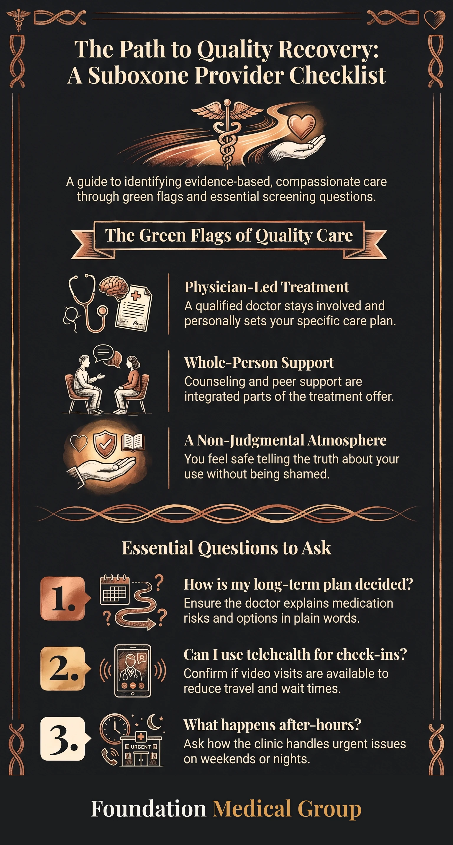 Infographic: Choosing a Suboxone Provider: A Simple Checklist Guide