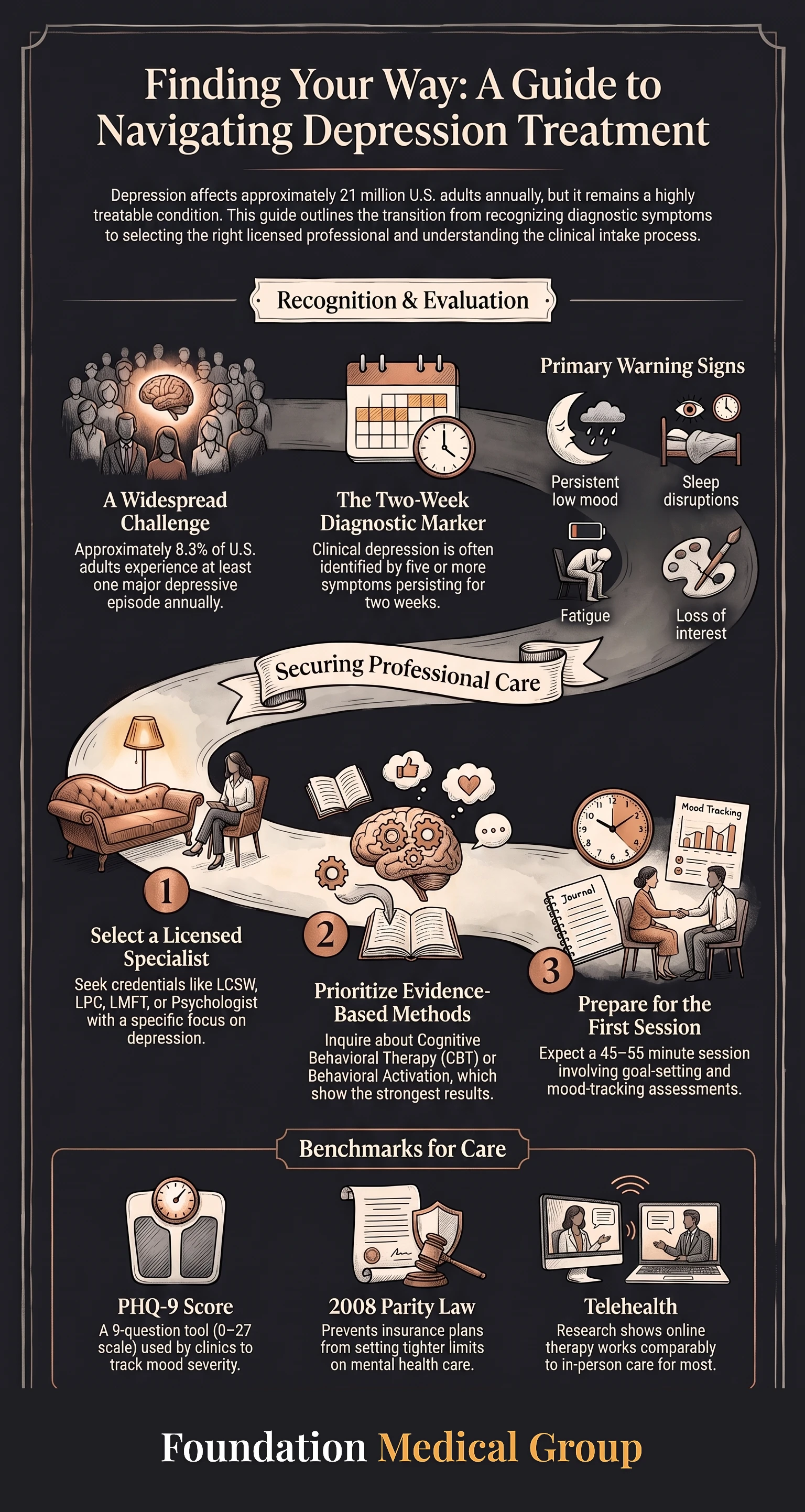 A short guide to depression therapy.