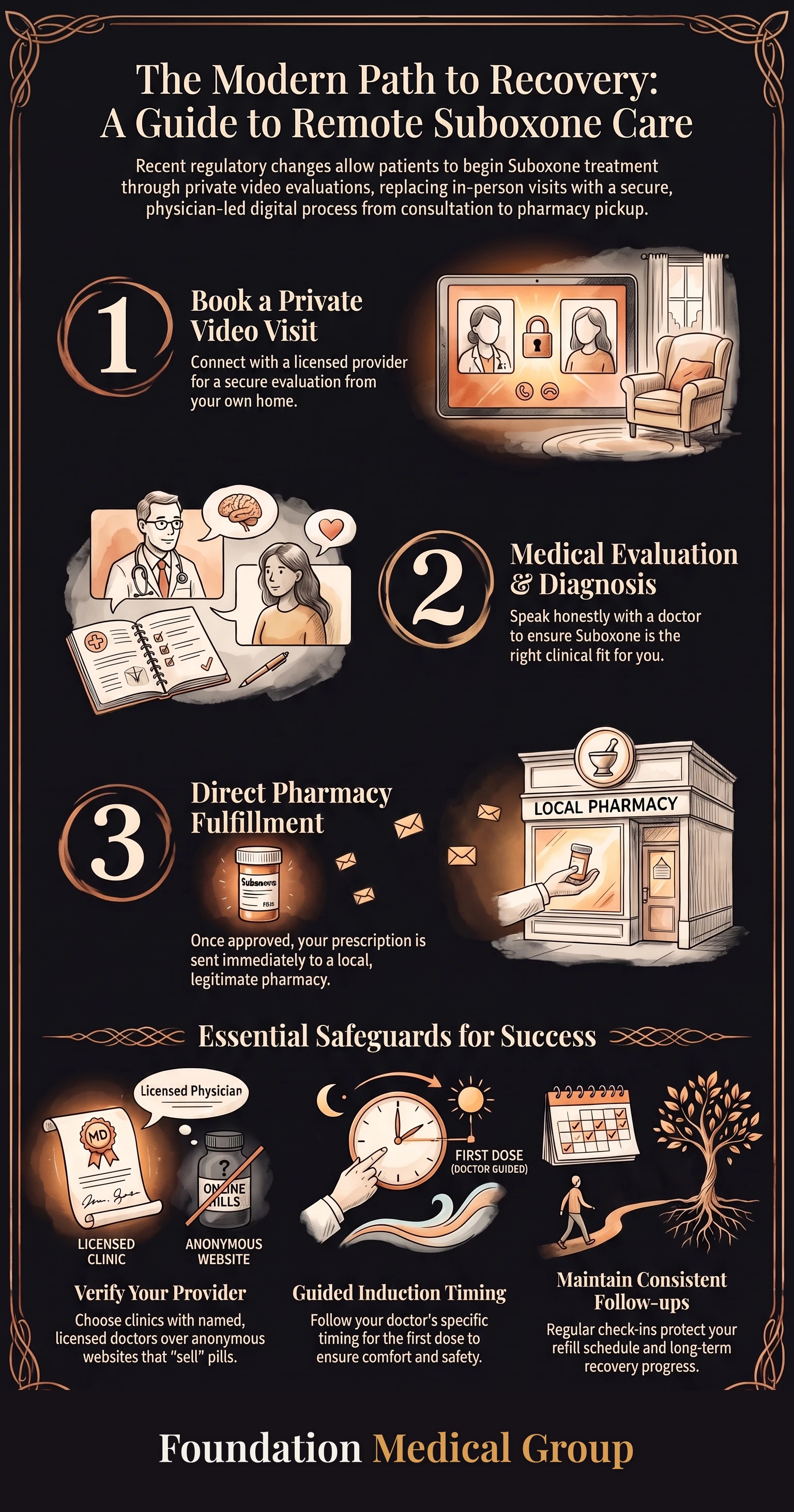 Infographic: How to Get a Suboxone Prescription Online, Step by Step