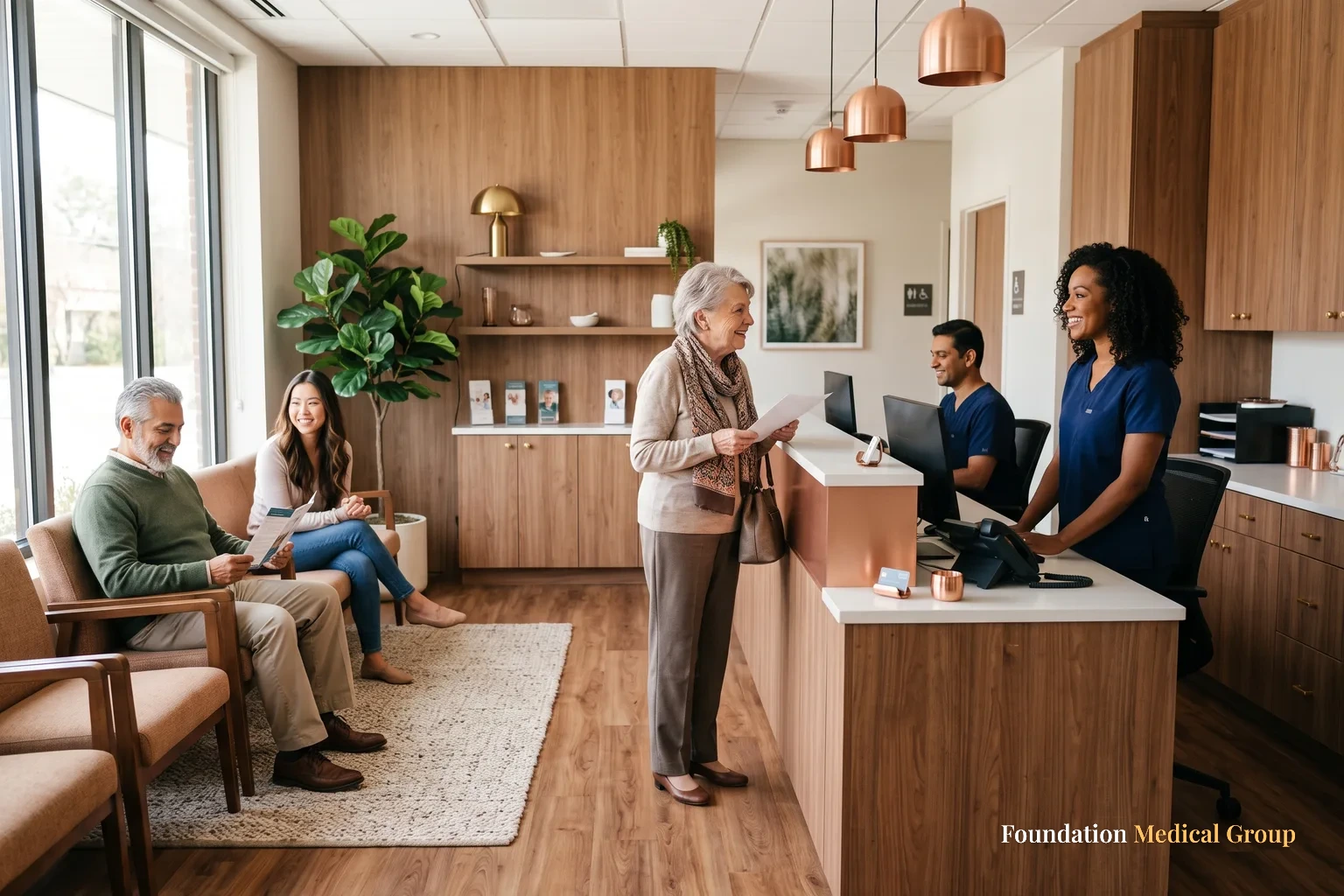 A calm, welcoming clinic room.