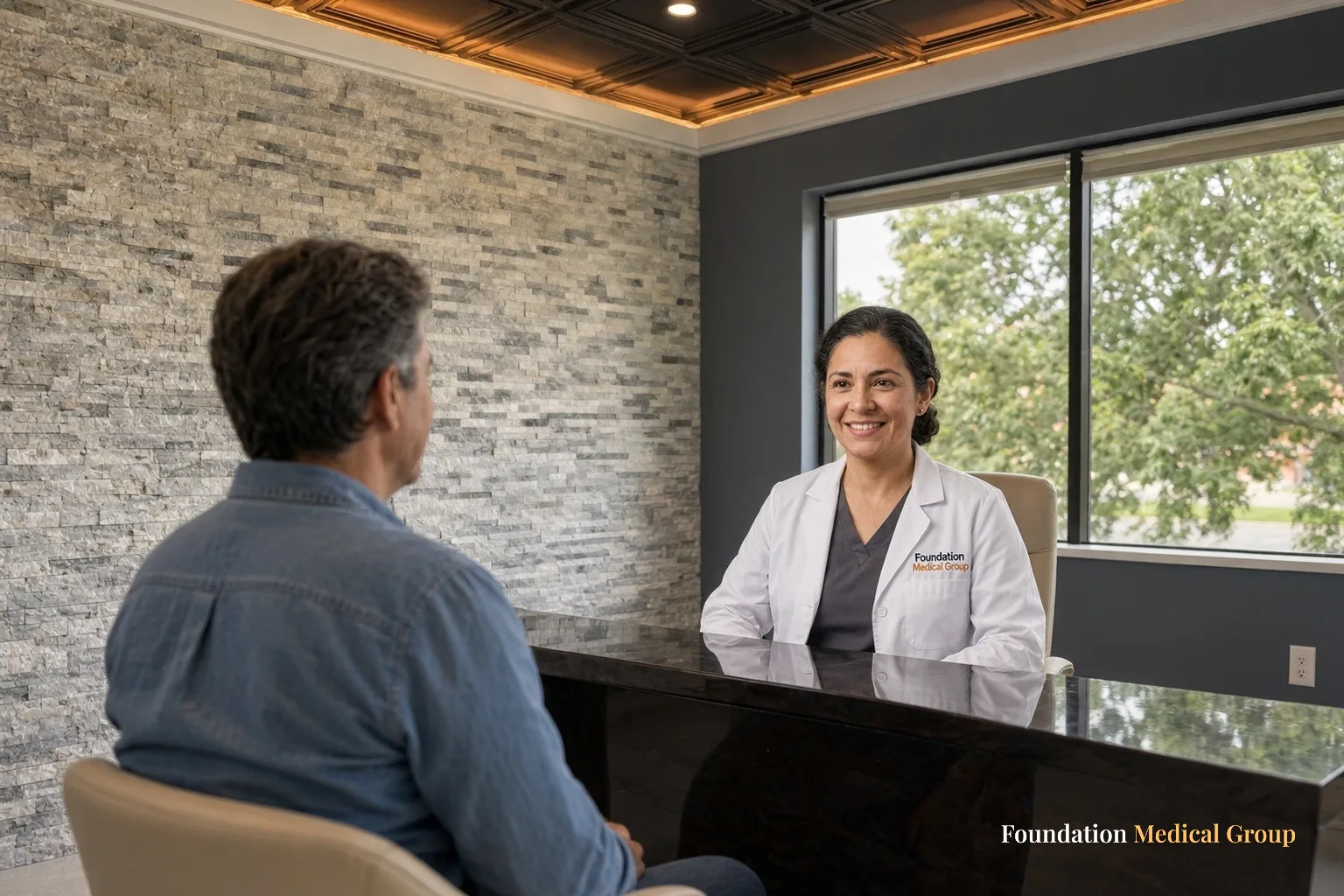 A clinician explains pain care after surgery for a patient taking Suboxone
