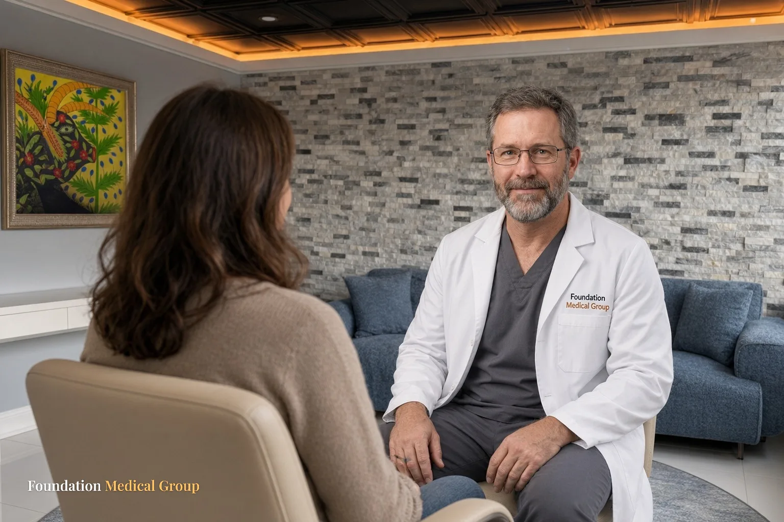 A clinician talks with a woman about breastfeeding while taking Suboxone