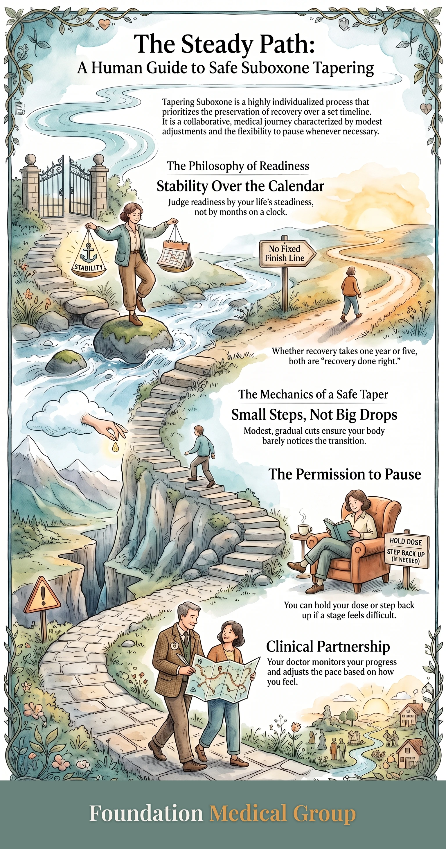 Infographic: Suboxone Clinic in Utah Valley: When to Taper Off Safely