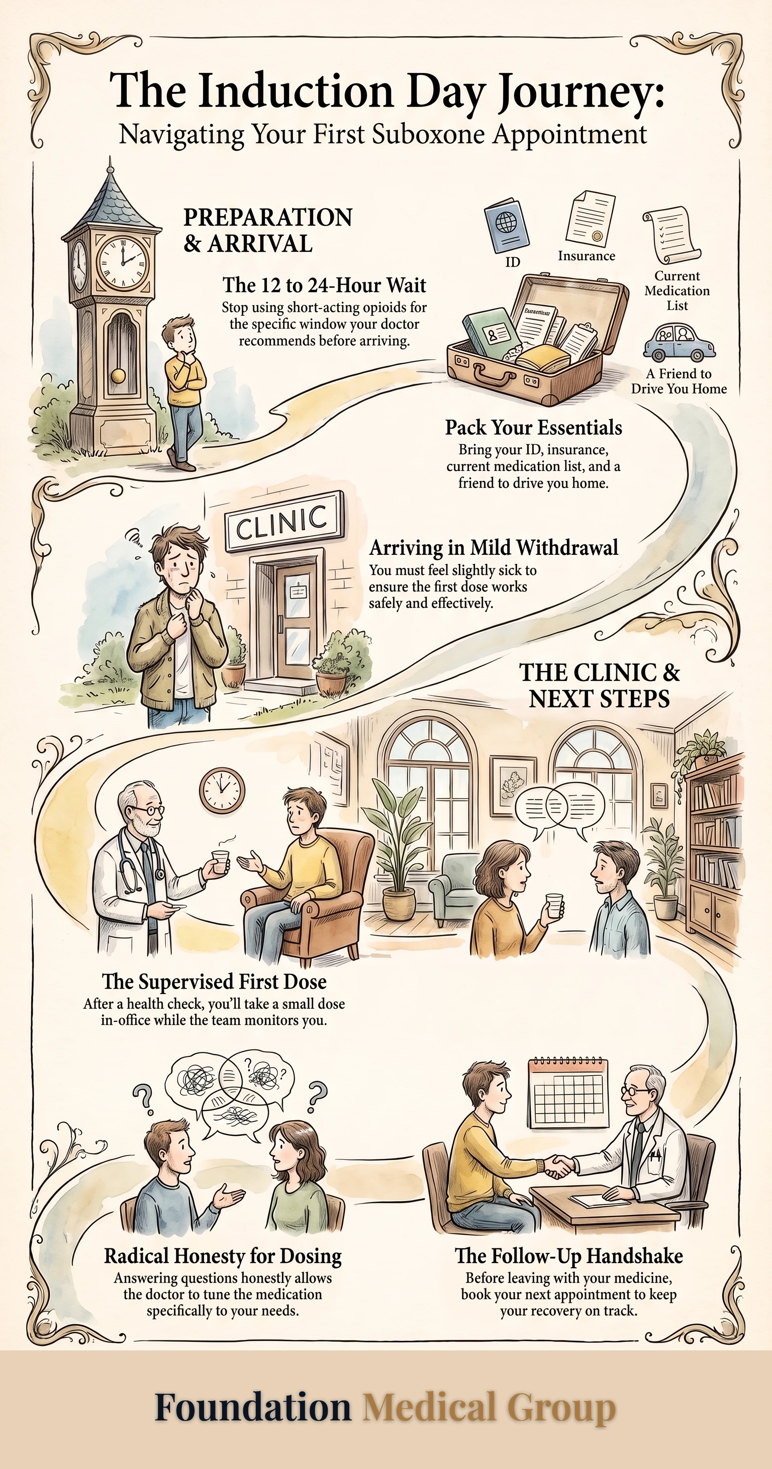 Infographic: Suboxone Doctor in American Fork: Your First Visit
