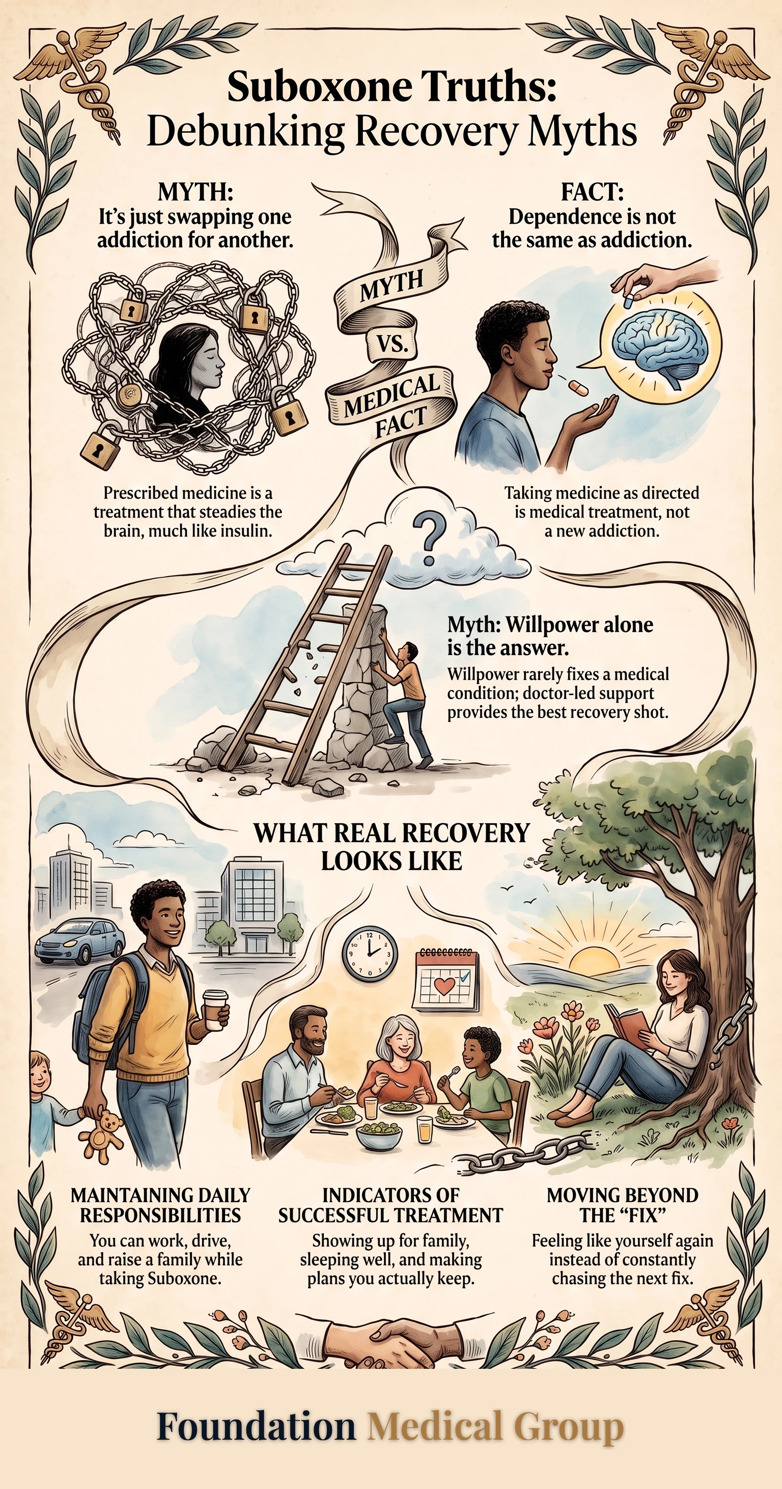 Infographic: Suboxone Doctor in Midlothian: 5 Myths, Set Straight