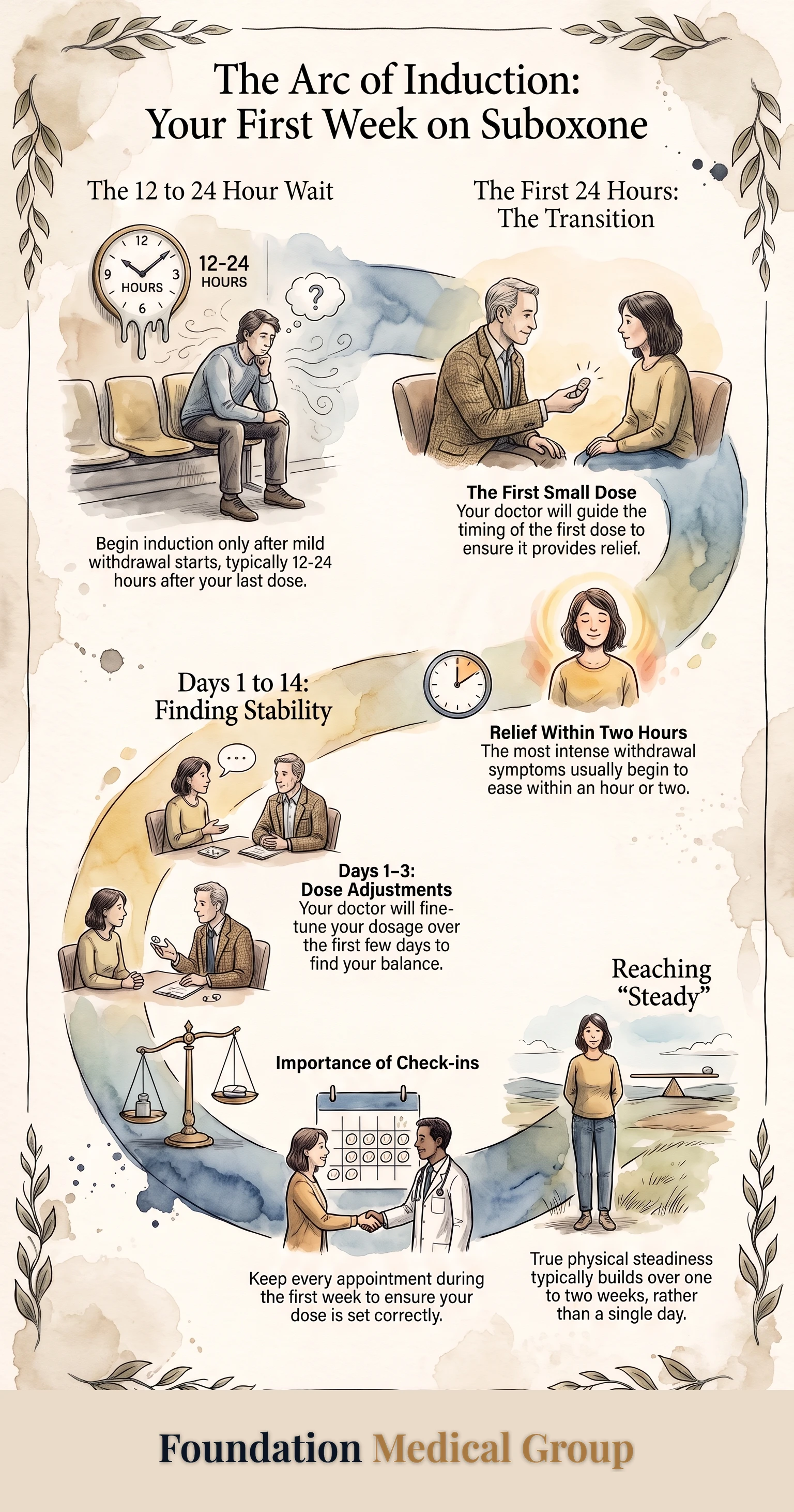 Infographic: Suboxone Withdrawal and Induction Timeline Explained